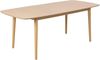 AC Design Furniture Monty Ausziehbarer Esstisch für 6 Personen, Rechteckige Tischplatte in Weiß Pigmentiertem Eichenfurnier mit Runden Beinen, Küchentisch mit Ausziehplatte, B: 160 x H: 75 x T: 90 cm Bild 5
