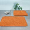 Spirella Badteppich Badematte Duschvorleger Baumwolle Hochflor | flauschig | rutschhemmend | geeignet für Fußbodenheizung | 55x65 cm | Orange Bild 2