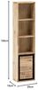 Hochschrank massivum Jolo Akazie natur 25x100x15 cm Hängeschrank Badschrank schmal Wandhochschrank Holz Badezimmer-Möbel Bild 3
