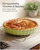 Praknu Auflaufform Tarteform - ø 28cm Hoher Rand - Form für Quiche, Pie, Backform Rund, Porzellan - Keramik, (1-St), Mit Antihaftbeschichtung - Einfach zu Reinigen - Plastikfrei Verpackt Bild 2