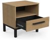 Calicosy 'CRAFT' Nachttisch mit 1 Schublade und 1 Nische, Eichedekor Craft - L44,6 cm - Helles Holz Bild 4