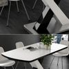 Esstisch Chinto Schwarz/Weiß 120-160 x 80 cm ausziehbar Vicco Bild 5