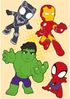 Komar Wandtattoo Spidey and His Amazing Friends Power Group - Größe 50 x 70 cm (4 St), Künstler: Komar, selbstklebend, Wandsticker, Kinderzimmer Bild 2