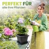 2friends Blumentopf 4er Set Anthrazit Blumenkübel XXL mit Untersetzer (48 x 48 x 38 cm), Robustes Pflanzkübelset für Garten & Terrasse Bild 2
