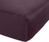 Bettwaesche-mit-Stil Mako-Satin Spannbettlaken brombeer 200x200cm Höhe 5-10cm Bild 2