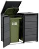 Keter Mülltonnenbox "Hide Away", 240L je Box, Anthrazit, Holzoptik, nahtlos erweiterbar Bild 3