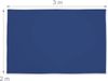 Relaxdays Sonnensegel rechteckig, 2x3 m, wasserabweisend, UV-Schutz, mit Spannseilen, Schattenspender, dunkelblau Bild 4