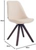 Besucherstuhl Calais Drehbar Walnuss Square creme Bild 2