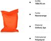 BuBiBag XXL Sitzsack, Outdoor Sitzsäcke für Kinder und Erwachsene, Bodenkissen Beanbag Fatboy wetterfest (Neonorange 100x70 cm) Bild 4