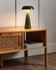 Beliani 'BOCONO' Tischlampe, kabellos, LED mit Dimmer, Metall grün, 15 x 15 x 28 cm Bild 2