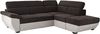 Mivano Ecksofa Speedway / Moderne Couch in L-Form mit verstellbaren Kopfteilen und Ottomane / 262 x 79 x 224 / Zweifarbiger Bezug, mud/elephant Bild 4