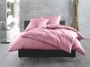 Mako Satin / Baumwollsatin Nackenrollen Bezug uni / einfarbig rosa 15x40 cm mit Bändern Bild 3