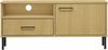 vidaXL TV-Schrank OSLO mit Metallbeinen Braun Massivholz Kiefer [351021] Bild 5