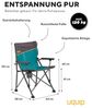 UQUIP Campingtisch Campingmöbel Set Bloody Camping Garnitur, 1x Campingtisch 2x Campingstuhl Bild 5
