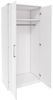 Kleiderschrank ""Optima"" Schrank 90 cm weiß Hochglanz 2-Türig Bild 4