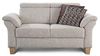 Cavadore 2-Sitzer Sofa Ammerland / Couch mit Federkern im Landhausstil / Inkl. verstellbaren Kopfstützen / 156 x 84 x 93 / Strukturstoff weiß-beige Bild 4