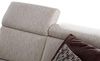 Cavadore 2-Sitzer Sofa Ammerland / Couch mit Federkern im Landhausstil / Inkl. verstellbaren Kopfstützen / 156 x 84 x 93 / Strukturstoff weiß-beige Bild 5