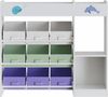 Kinderregal Farusa 80x90x30 cm Aqua Dream Motiv [en. casa] Bild 5