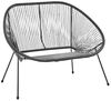 Gartenbank ACAPULCO 114 cm Schwarz Bild 4