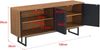 Sideboard Mariestad 120x30x55cm Dunkler Holzton/Schwarz en. casa Bild 2
