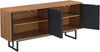 Sideboard Mariestad 120x30x55cm Dunkler Holzton/Schwarz en. casa Bild 5