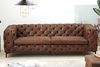 riess-ambiente 3-Sitzer MODERN BAROCK 235cm antik braun · Microfaser-Couch mit Federkern, Einzelartikel 1 Teile, 3-Sitzer Sofa · Chesterfield Design mit Ziersteppung · Rundum-Bezug Bild 4