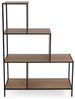 Versa Bücherregal im Industriestil, Maße (H x L x B) 112,40 x 30 x 80 cm, Braun Bild 2