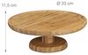 Relaxdays 2 x Tortenplatte Bambus Ø 33 cm Bild 4