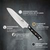 Alpha-Royal Japanese Serie 7" Santoku-Messer Damaszener-Stahl Schwarz Bild 2