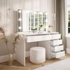 Lookway Schminktisch MADA ELITE mit Spiegel und LED Beleuchtung (1x Schreibtisch 1x Spiegel), Breite: 120 cm Bild 3