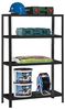 Schulte Regal Stecksystem Blackline 430x1000x400mm mit 4 Böden aus Metall 65kg Fachlast Bild 4