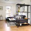 Schulte Regal Stecksystem Blackline 430x1000x400mm mit 4 Böden aus Metall 65kg Fachlast Bild 2
