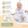 Mama Cheetah Baby Schlafsack mit Füße 0.5 TOG, Sommerschlafsack, Bio-Baumwolle Baby Schlafsäcke ohne Ärmeln Babyschlafsack mit Beinen für Säugling Kinder Junge Mädchen, 100cm (Baby Höhe 110-120cm) Bild 5