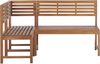 Beliani 'TREIA' Gartentisch Set, Akazienholz Heller Holzfarbton, 110x47x74 cm Bild 4