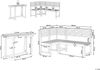 Beliani 'TREIA' Gartentisch Set, Akazienholz Heller Holzfarbton, 110x47x74 cm Bild 3