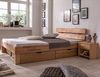 Meble Stolrus Schlafzimmer-Set Bettkasten Schubladen Kernbuche massiv geölt 2er oder 4er Set Judith, Front kernbuche massiv Bild 2