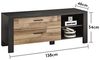 Dallas TV-Lowboard in Montana Oak Optik, Graphit - Moderner TV Schrank mit Schubladen und viel Stauraum für das Jugendzimmer - 138 x 54 x 46 cm (B/H/T) Bild 3