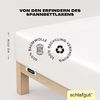 Schlafgut 'Easy' Spannbettlaken, Jersey, 100% Baumwolle, rundum Gummizug, für Matratzen bis 22 cm Höhe, Full-white, L 140x200 cm - 160x200 cm Bild 3
