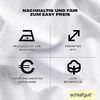 Schlafgut 'Easy' Spannbettlaken, Jersey, 100% Baumwolle, rundum Gummizug, für Matratzen bis 22 cm Höhe, Full-white, L 140x200 cm - 160x200 cm Bild 2