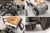 riess-ambiente Couchtisch HOT ROD 160cm natur / silber (Einzelartikel, 1-St), Wohnzimmer · Stahl · Mango-Massivholz · mit Stauraum · Oldtimer-Design Bild 4