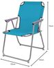 3 Stück Campingstuhl Stoff Oxfort Metall Petrol Bild 2
