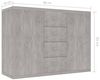 vidaXL Sideboard Betongrau 88x30x65 cm Holzwerkstoff 800688 Bild 3