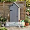 RELAXDAYS Garten-Geräteschrank, Holz grau, 77x53x179 cm Bild 3