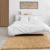 VIMODA Teppich Prime Shaggy Hochflor Langflor Einfarbig Modern Beige für Wohnzimmer, Schlafzimmer, küche, Maße:Ø 200 cm Rund Bild 2