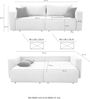 Schlafcouch Verwandlung Big-Sofa zum Ecksofa Schlaffunktion Bettkasten Cord Grau Bild 3
