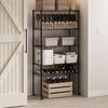 Furinno Wayar 5-stufiges Lagerregal aus Metall, 76 x 36 x 158 cm, Schwarz Bild 3