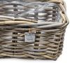 Spetebo Blumenkasten Rattan Pflanzkorb natur mit Folie für Innen und Außen - 58 x 18 cm (Anzahl, 1 St, Stück), Passend für alle Fensterbänke Bild 3