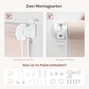 WOLTU Doppelrollo Klemmfix ohne Bohren Holzlook Natur B80 x H150 cm, Duo Rollo Zebrarollo Fensterrollo Klemmrollo Seitenzugrollo Easyfix lichtdurchlässig & verdunkelnd Rollos für Fenster und Tür Bild 4