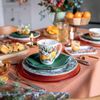 Ambiente Luxury Paper Products Becher Weihnachtsbecher- Silvester - Herbst / Winter Tee - Kaffee Tasse, 1-tlg, Porzellan Blumen - Pflanzen, Essen - Trinken, Weihnachten, Becher 0,4 L Winter, Orangen, Kollektion, Mug, Weihnachten, Geschenkartikel Bild 2