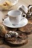 Excelsa Elisa Rococò Set aus 6 Espressotassen mit Untertassen, Porzellan Bild 2